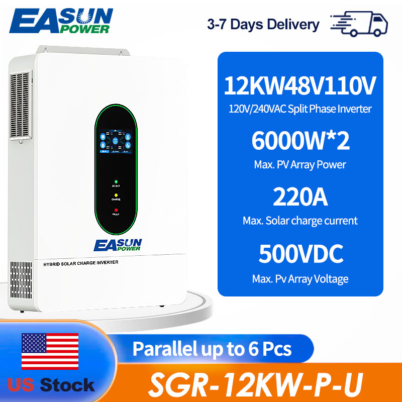 Solar Pump Controller - EASUN US 12KW 12000W Bölünmüş Fazlı