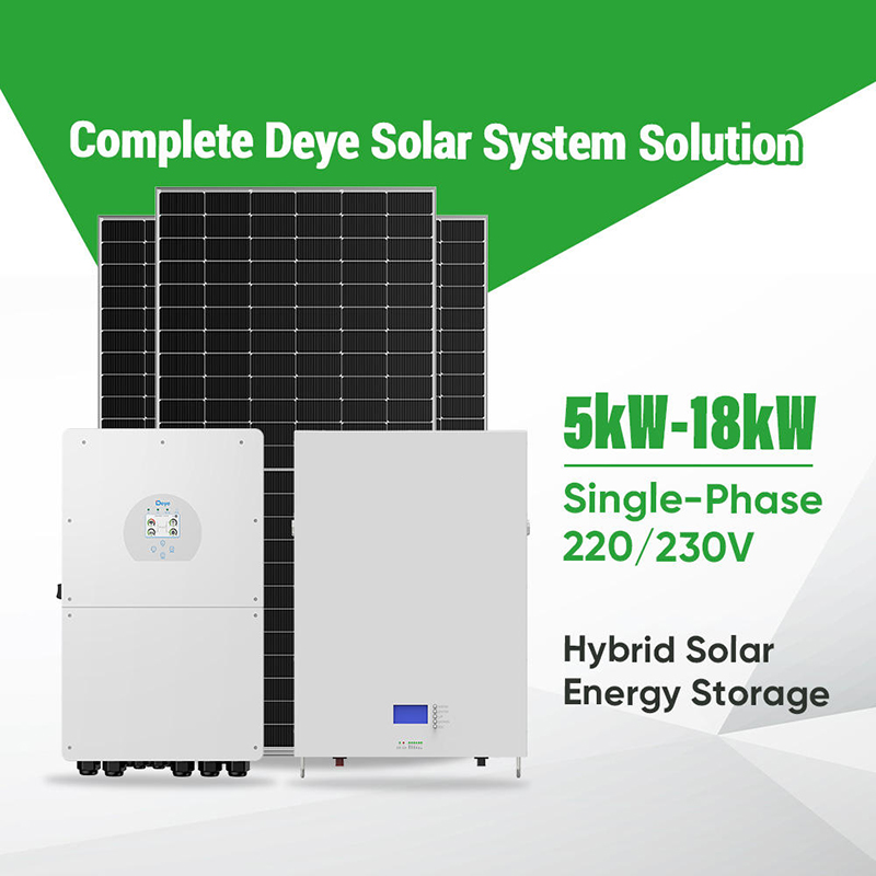 Deye 5KW 10KW 15KW 18KW Hibrit - Off Grid Solar Kit incelemesi ve fiyatı
