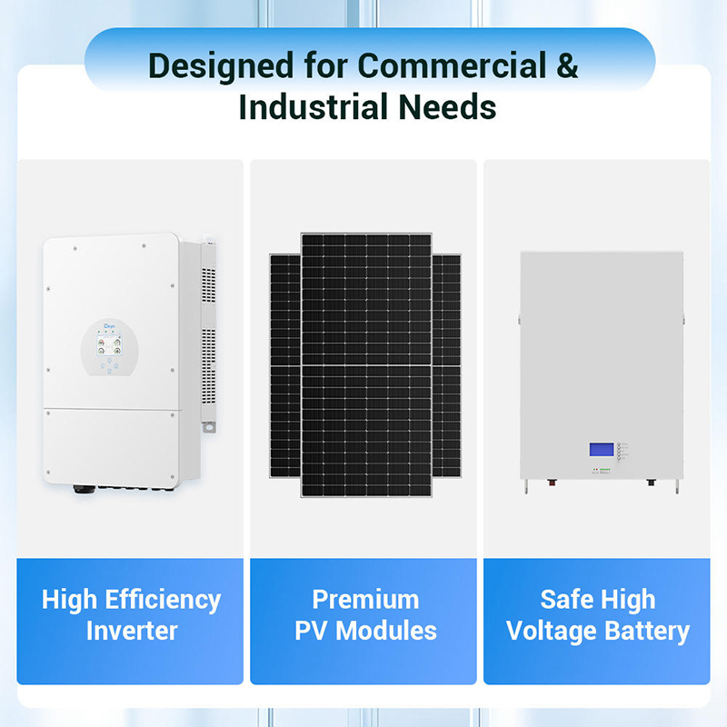 Deye 5KW 10KW 15KW 18KW Hibrit - Off Grid Solar Kit incelemesi ve fiyatı