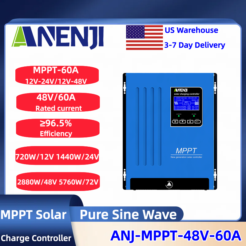 ANENJI MPPT 100A 80A 60A Güneş - Solar Pump Controller incelemesi ve fiyatı